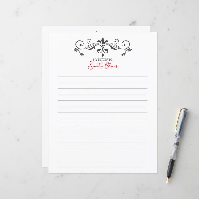 Bordure d'ornements vintage de Noël 3 (Devant/Arrière en situation)