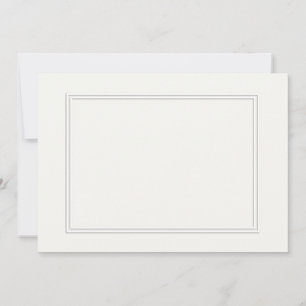 Bordure double blanche ombragée sur papier blanc