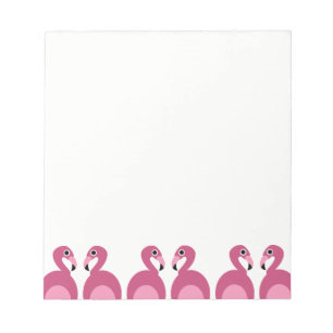 Bordure Flamants roses roses - Bloc-notes