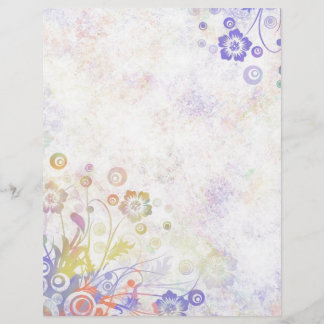 Bordure florale Pastel multicolore