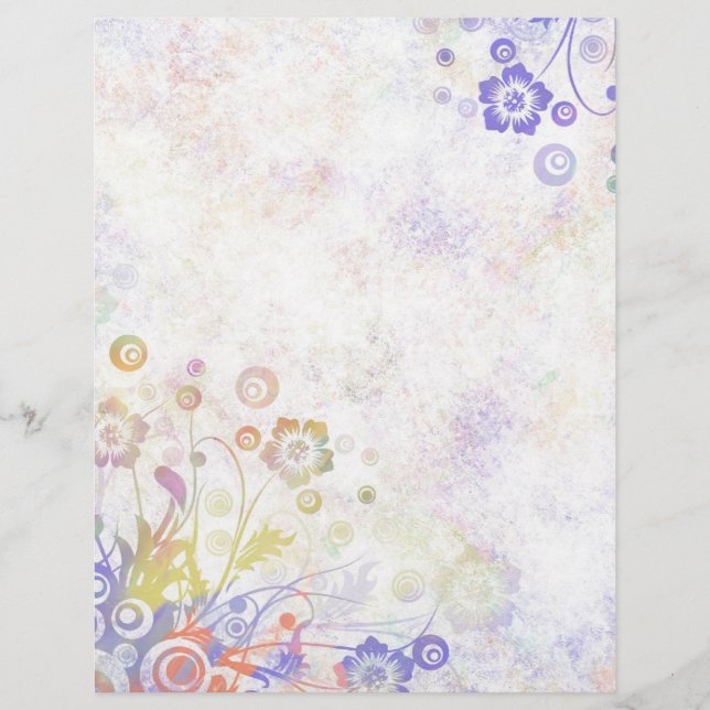 Bordure florale Pastel multicolore (Devant)