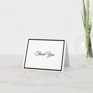 Bordure noire simple classique Merci