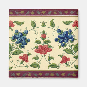 Bordure papier peint vintage - Magnet