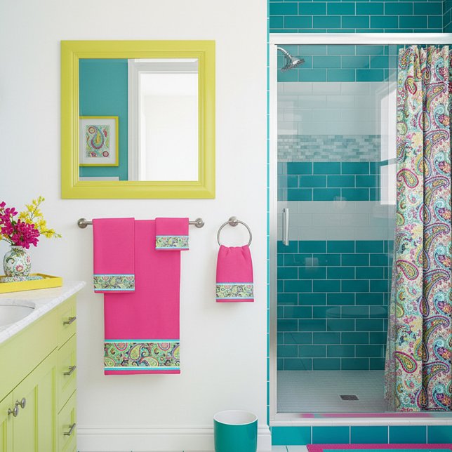 Bordure pastel à motifs cachemire (Créateur téléchargé)