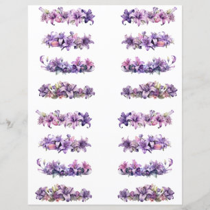 Bordure pourpre de nappes coupées