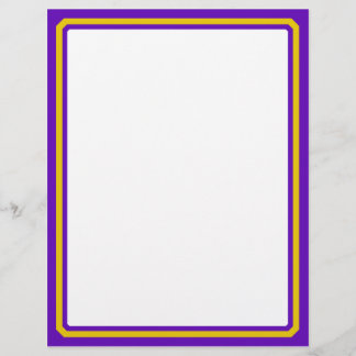 Bordure Purple Et Or