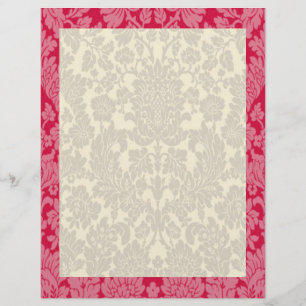 Bordure rouge Damas