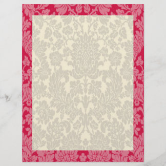 Bordure rouge Damas