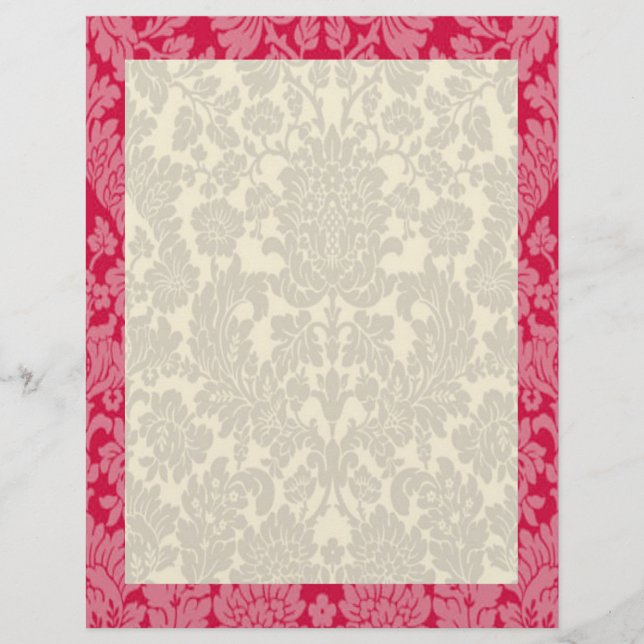Bordure rouge Damas (Devant)