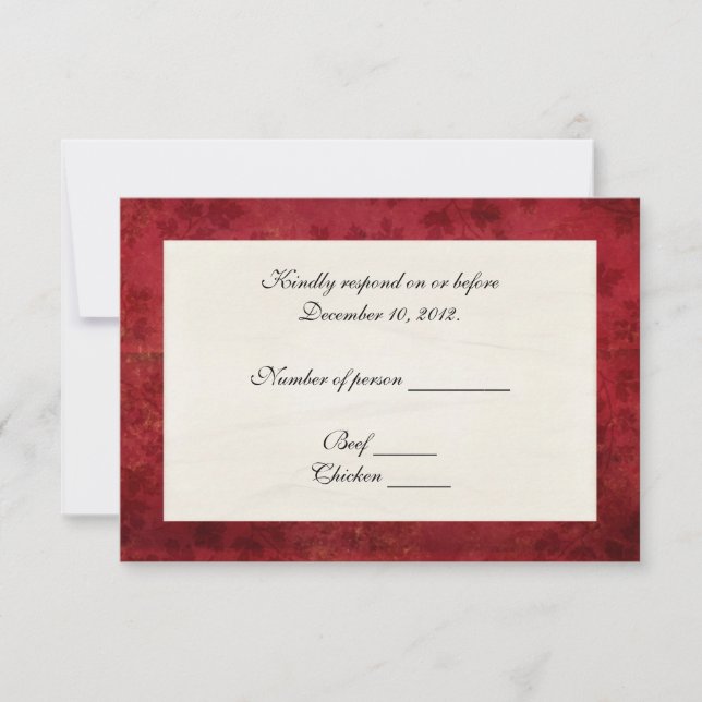 Bordure rouge RSVP (Devant)