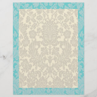 Bordure turquoise de Damas