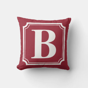 Bordure vintage   Coussin monographique personnali