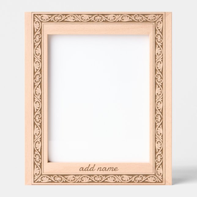 Bordures florales Anniversaire Cadre gravé (Recto)