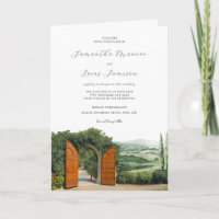 Borgo Corsignano | Faire-part de mariage illustré
