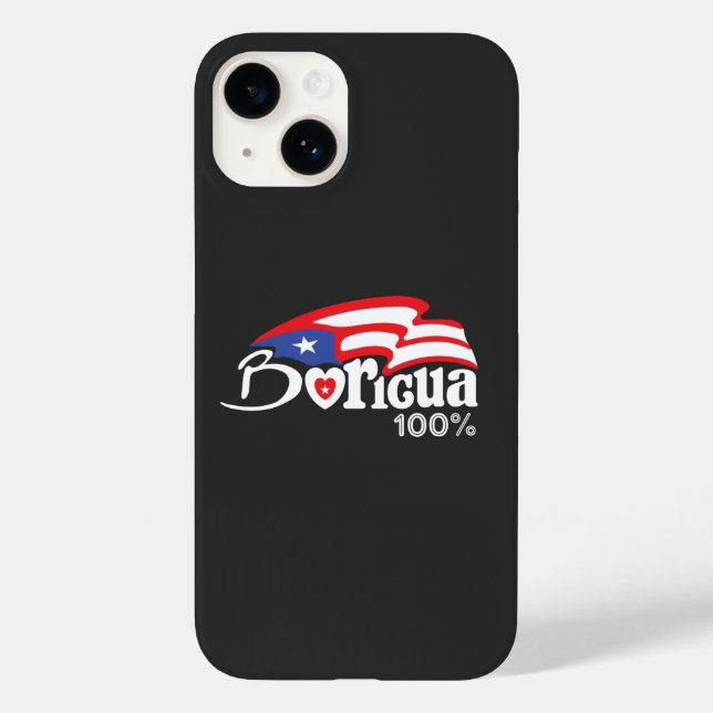Boricua 100% Porto Rico iPhone 14 Coque (Verso)