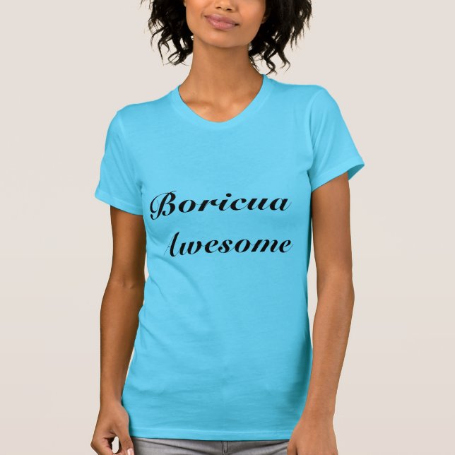Boricua Citation Awesome T-shirt femme (Devant)