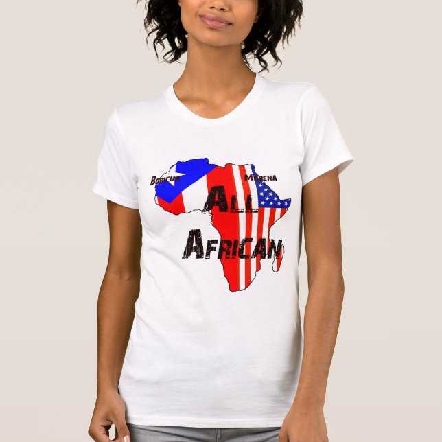 Boricua, Morena, tout l'Africain - T-shirt (Devant)
