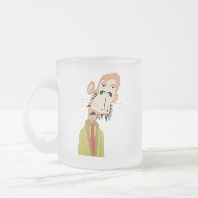 Boring Ape Monkey NFT Art - Mug de café personnali (Gauche)