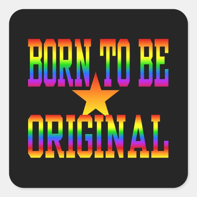 Born 2 Be autocollants originaux (Devant)