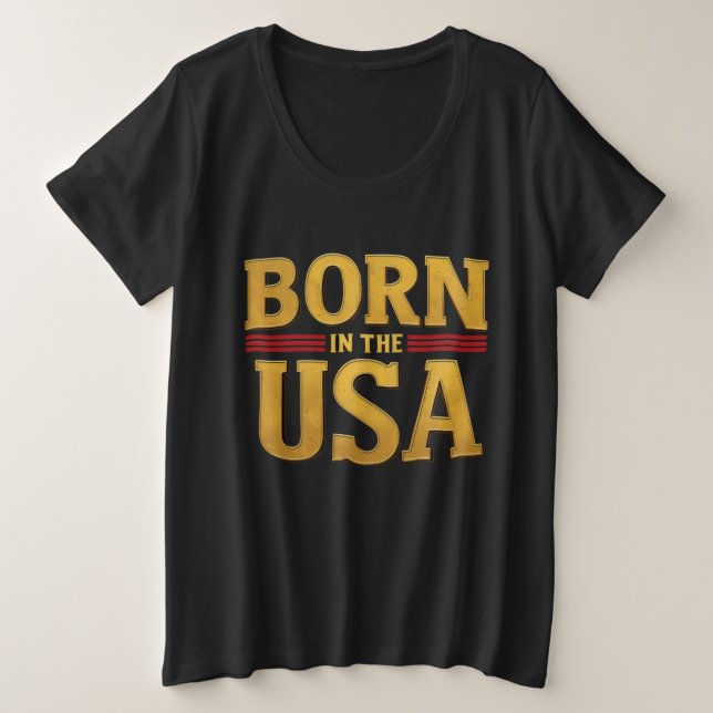 BORN IN THE USA T-Shirt (Design devant)