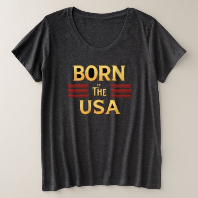 BORN IN THE USA T-Shirt (Design devant)