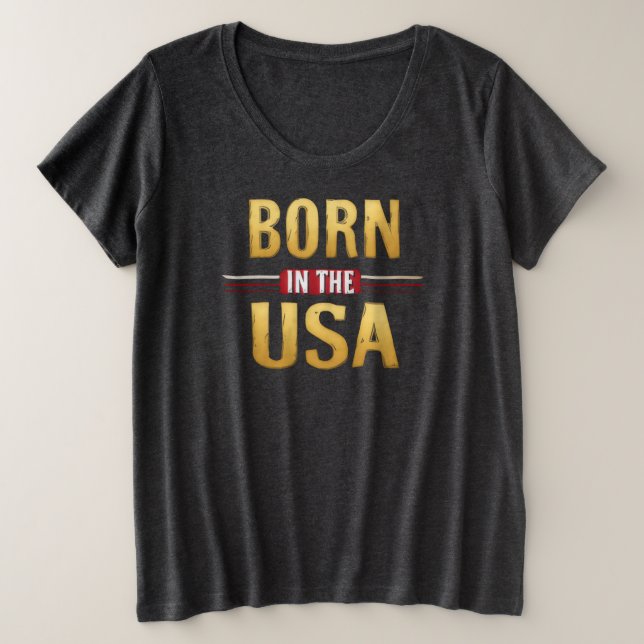 BORN IN THE USA T-Shirt (Design devant)