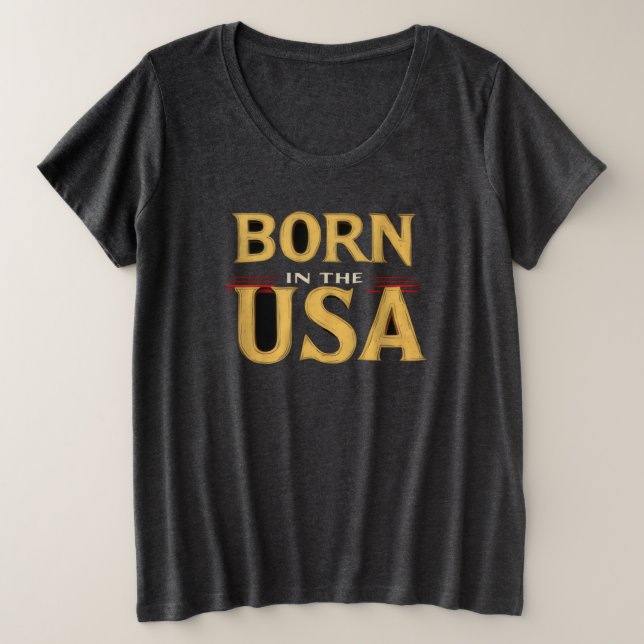 BORN IN THE USA T-Shirt (Design devant)