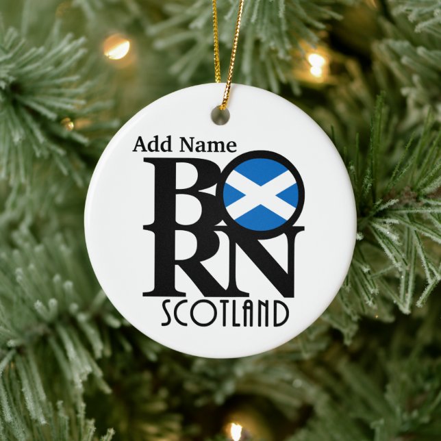 BORN Scotland - Ornement personnalisable (Arbre)