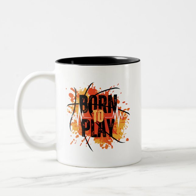 Born To Play – Gamer & Athlete Mug for Passion-Dri (Gauche)