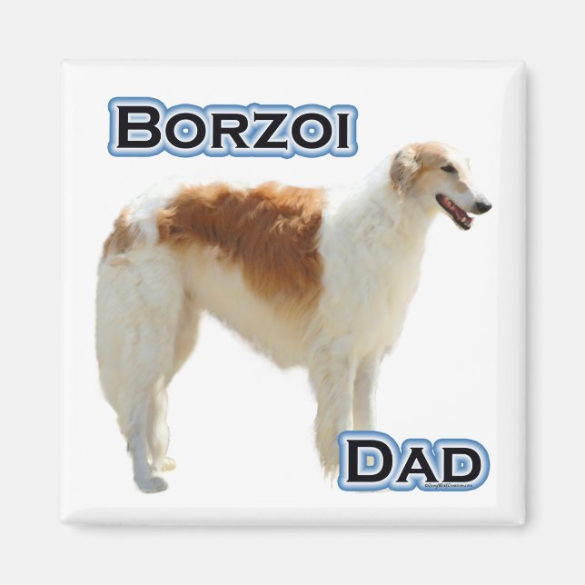 Borzoi Papa 4 - Magnet (Devant)