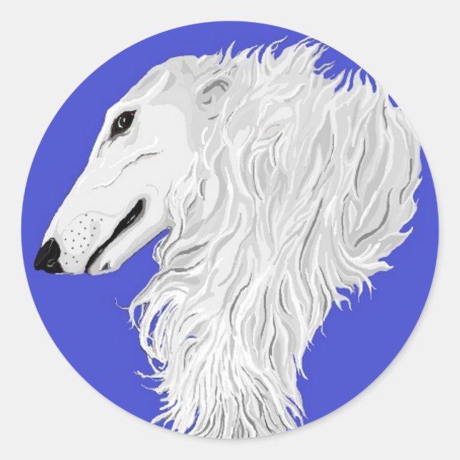 BORZOI STICKER (Devant)