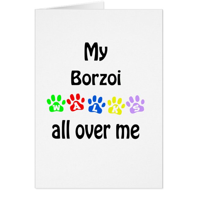 Borzoi Walks Design (Devant)
