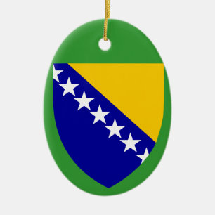BOSNIA*- ornement en céramique de Noël