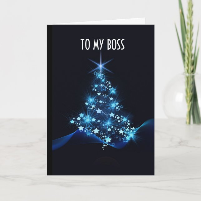 **BOSS** À LA CARTE DE VACANCES DE NOËL (Devant)