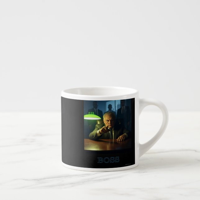 Boss avec texte gauche espresso mug (Droite)
