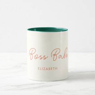 Boss Babe Retro nom Customisé Café Mug