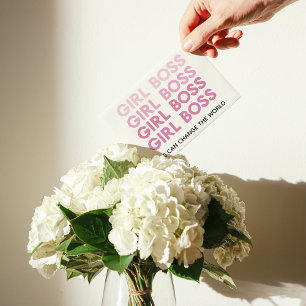 Boss de fille rose moderne Meilleur cadeau de fill