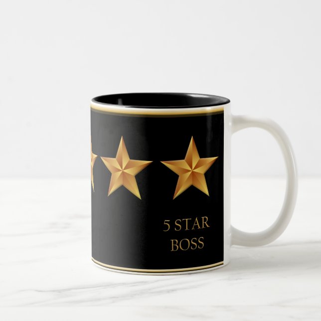 Boss Five 5 Star Black Mug (Droit)