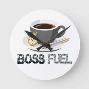 Boss Fuel Espresso, Horloge murale de montre à gou