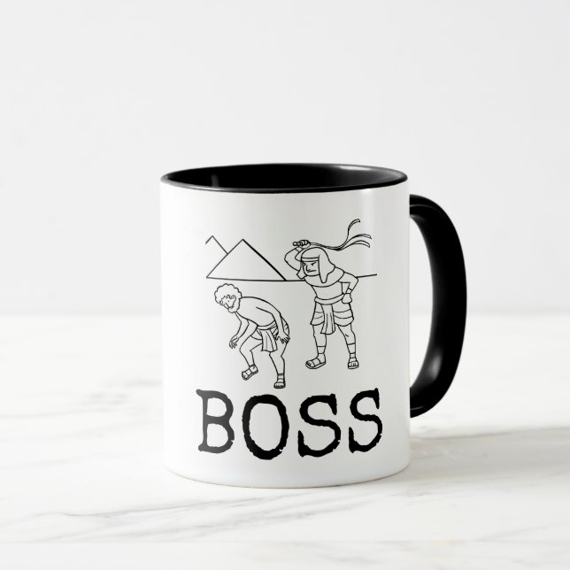 BOSS FUNNY BLANCHISSER DU CAFÉ MUG (Devant droit)