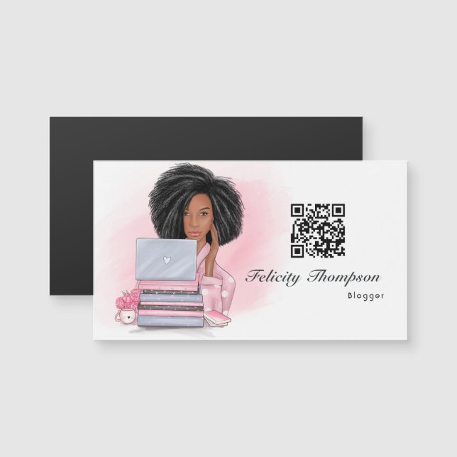 Boss Lady Blogger QR Code (Devant / Derrière)