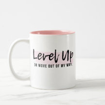 Boss Lady Rose Mug Positif - Niveau vers le haut