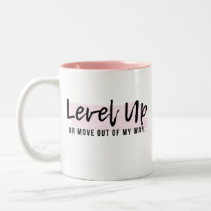 Boss Lady Rose Mug Positif - Niveau vers le haut
