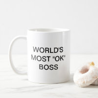 Boss le plus "OK" au monde - Une Mug de café médio
