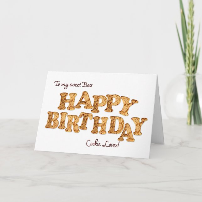 Boss, une carte d'anniversaire pour les amateurs d (Devant)