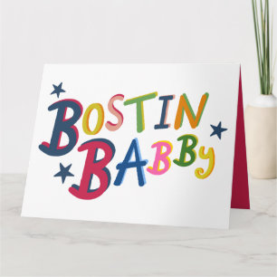BOSTIN BABBY Black Pays Mots Nouvelle Carte Bébé
