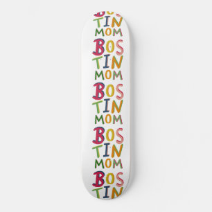 Bostin Mom Black Country Words Skateboard