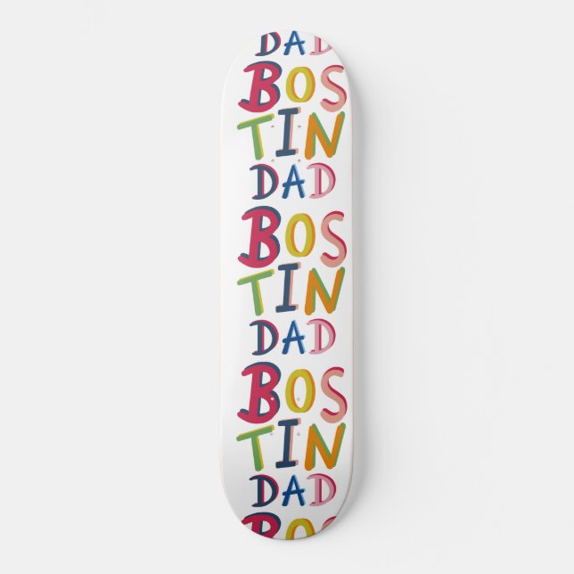 Bostin Papa Black Pays Mots Skateboard (Recto)