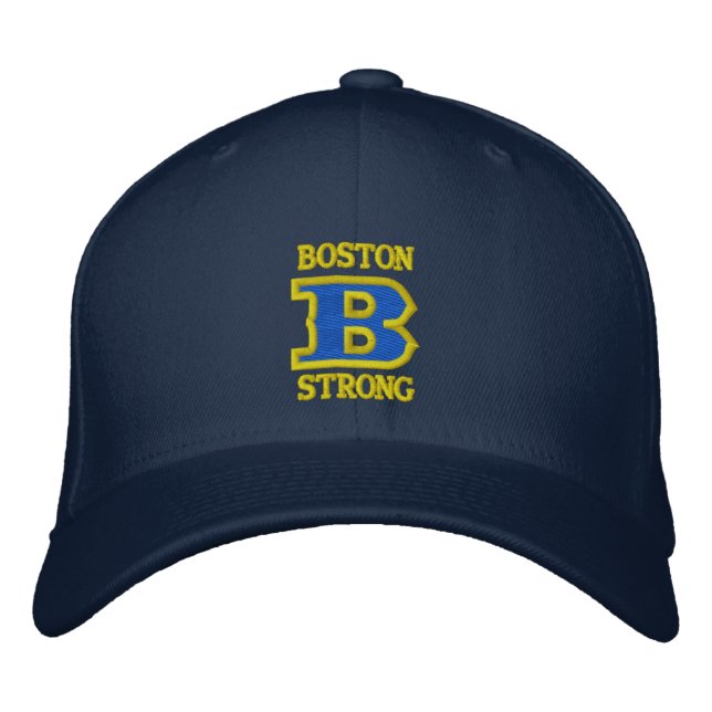 BOSTON B STRONG ÉDITION Casquette brodée RIBBON (Devant)