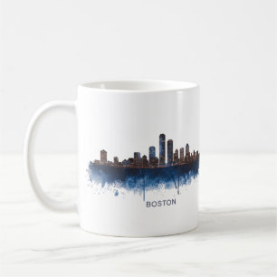 Boston City Skyline, Boston Ma Skyline Coffee Mug
